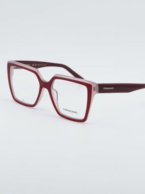 Salvatore Ferragamo SF2950N 614 Eyeglasses Burgundy 54mm Square Frame